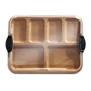 Portable Charcuterie & Cheese Board | Serving Tray with Secure Lid for Camping & Festive Gatherings
