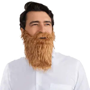 Costume Beard and Mustache Set - Full Fake Beard with Elastic Band – One Size Fits Most Adults & Kids – Perfect for Halloween, Theme Party ,Pretend Play Fun & Role Play