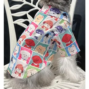 Dog Clothes Trendy Brand Summer Thin Small Dog Teddy Schnauzer Bichon Cat Pet Shirt Large Dog Giant Poodle