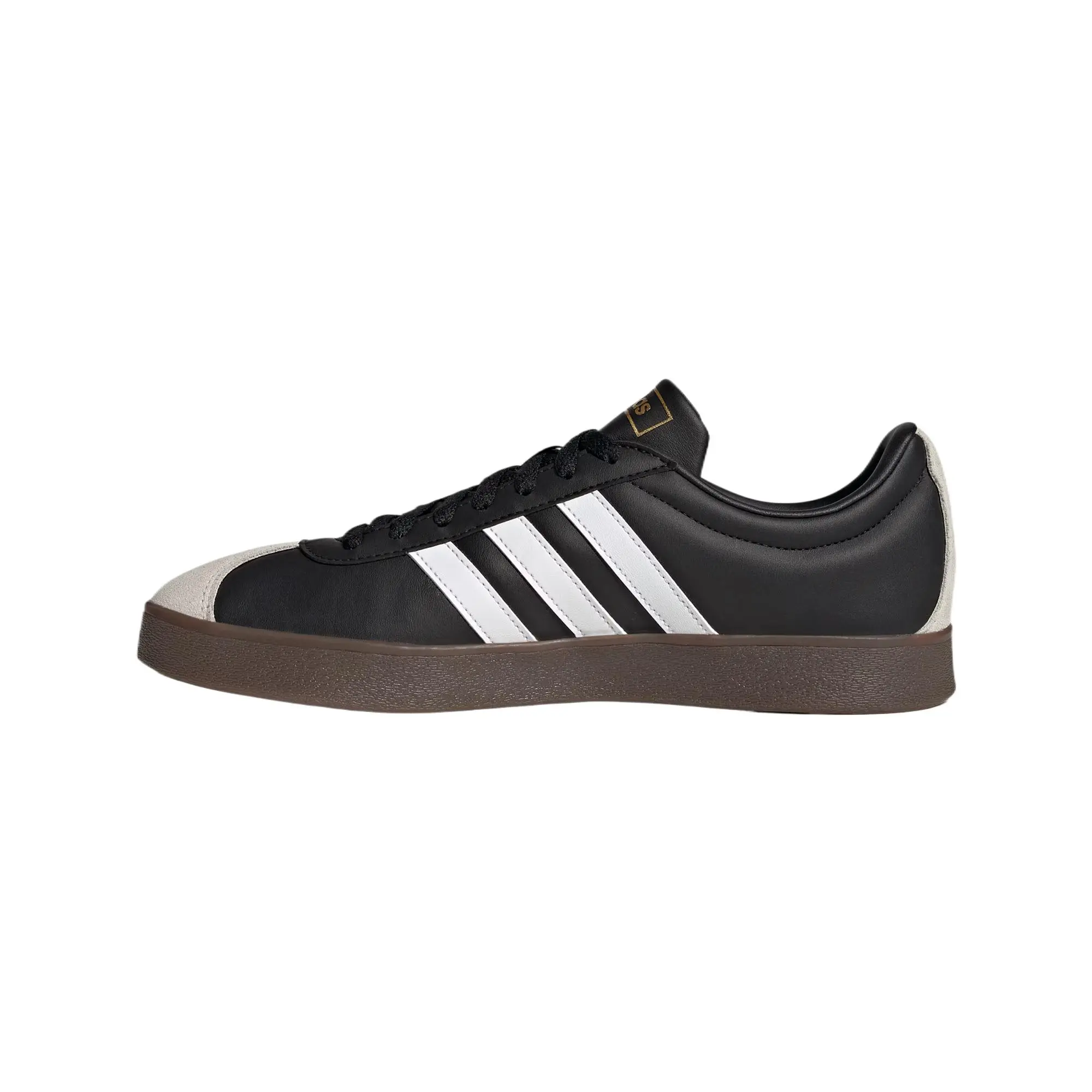 Adidas VL Court 2.0 T-Toe Low-Top Casual Trainers - Men's/Women's Black House White Footwear with Comfortable, Versatile, Thin Sole, Durable, Lightweight Features - Trending Walking Shoes, Maison Mihara Closed Trainer