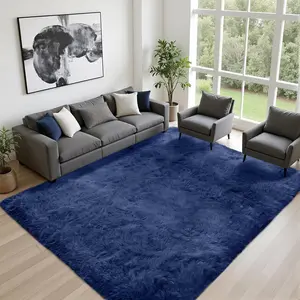6x9 feet large-sized long-haired carpet, suitable for living room decoration; tie-dyed super soft and fluffy carpet, suitable for bedroom floor; beautiful children's room carpet