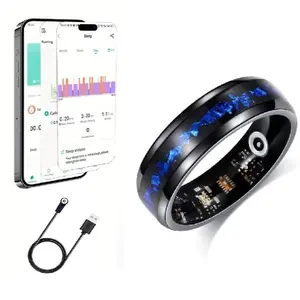 2026 Upgrade Smart Ring for Men & Women, Real-Time Step Distance Monitor, Sports Sleep Tracking, Includes Charging Box, Perfect Holiday Gift