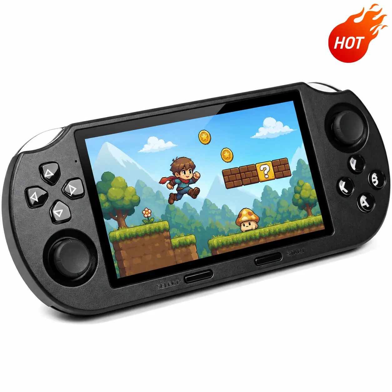 Retro Handheld Game Console SF3000 4.5 Inch IPS Screen 20000 Classic Games 14 Emulators 3000mAh Rechargeable Battery Portable Gaming Device Multi-Emulator Support for Boys Gift