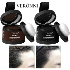 VERONNI (4PCS or 2PCS)Hairline Contouring Powder Soft Lightweight Shape Hairline Facial Contour Ideal for Hairline Shaping Haircare Black Dark Brown