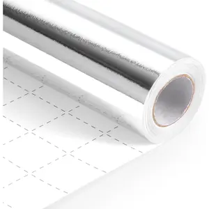 Wrapping Paper, 17inch x 33ft Solid Color Metallic Lustre Paper,   Wrapping Paper with Grid  Lines  for Birthday, Wedding, Valentine's Day, Christmas,  Shower