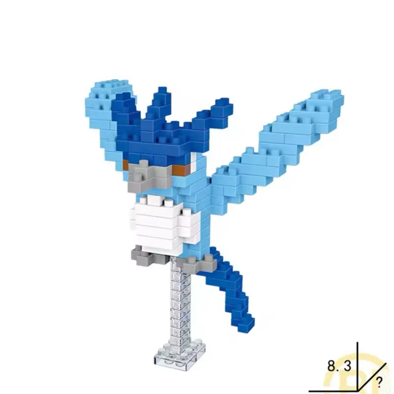 3 inch Articuno Nano Building Blocks Toy With Building Instructions