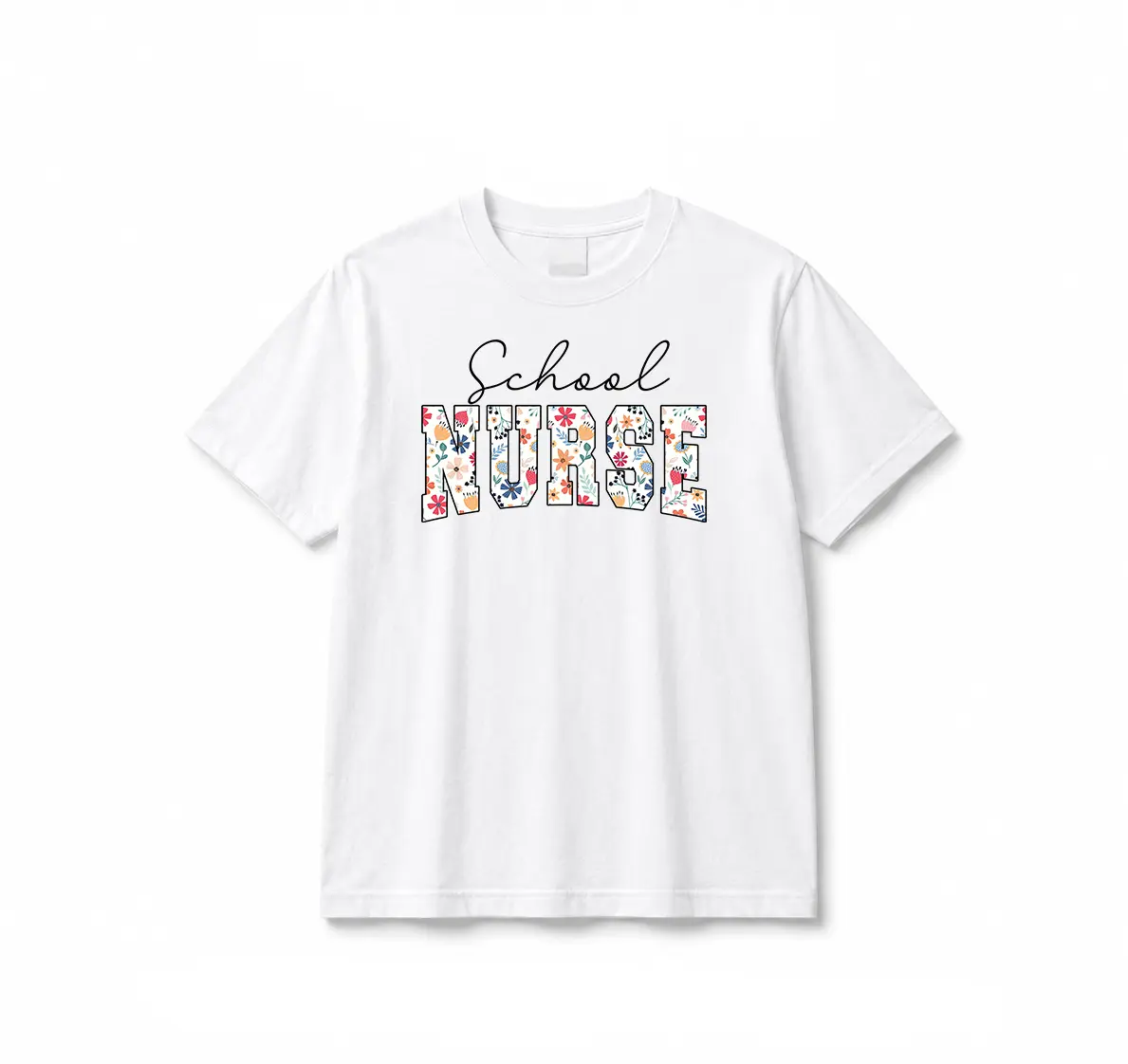 School Nurse Shirt, Floral School Nurse Crewneck, Nurse Appreciation Gift, School Nurse Tee
