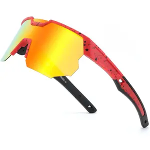 EyeconicFinds Polarized Sports Sunglasses for Men and Women,UV400 Baseball Sunglasses Youth Cycling Softball Goggles B0206