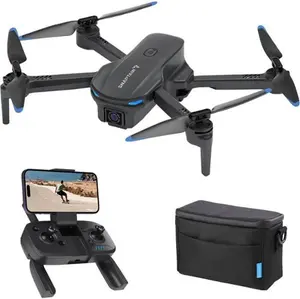 Snaptain E20 foldable drone with remote ,Gray, 2.7k QHD Camera  Adjustable Picture