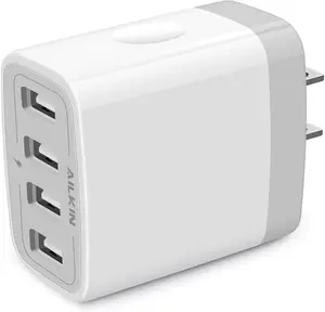 USB Charger Adapter, 2-Pack  4.8A 4-Muti Port Phone Wall Plug Fast Charging Block Box for Iphone 15 14 13 12 Pro Max 11 SE 10 XR XS X 8 7, Samsung Galaxy, Moto, LG, Pixel, Power Cube Base Brick