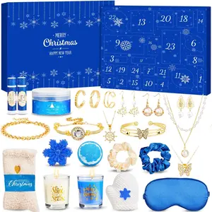 Advent Calendar 2025 Adult Women, 24 Day Christmas Countdown Calendar with Bath Comb Salt Self Care Christmas Gifts for Mom Wife Coworker