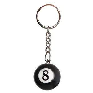 8 Ball Design Keychain, Fashionable Creative Keychain for Phone, Bag, Key, Nostalgic Retro Style Small Pendant, Suitable for Bag Hanging Accessories, Motorcycle Key Chain