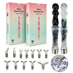 2-Pack Ergonomic Resin Diamond Painting Pens, Multi-Placer Anti-Fatigue Tools for 5D Diamond Art