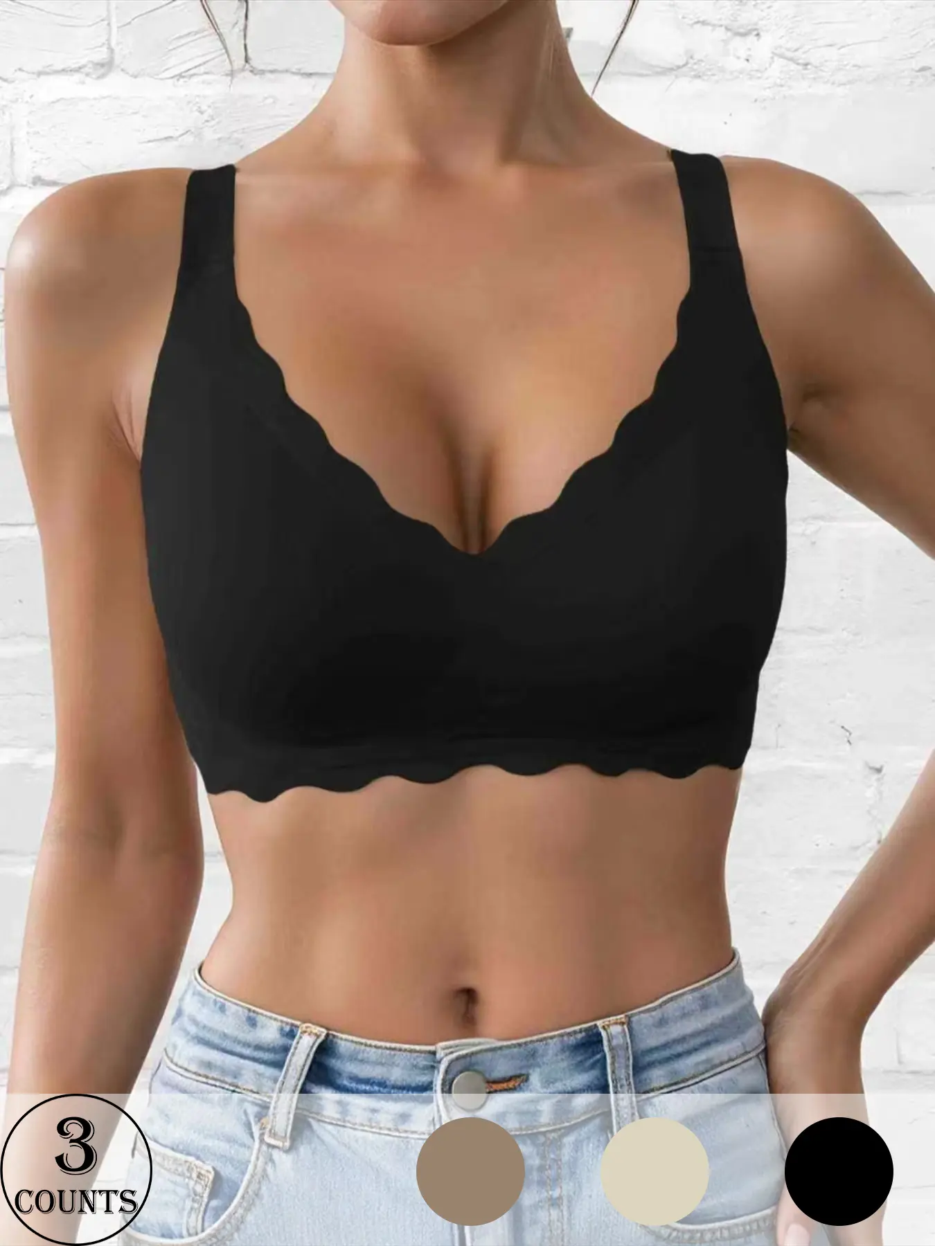 tan + apricot + black.