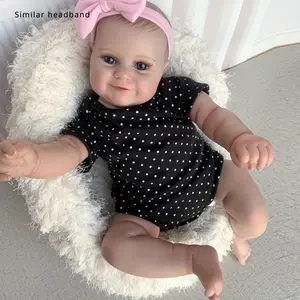 Realistic 50cm Reborn Baby Doll, 3D-Painted Skin, Full Vinyl Body, Newborn Bebe Toy for Girls, Includes Accessories, Ages 3+