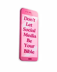 Dont Let Social Media Be Your Bible Sticker