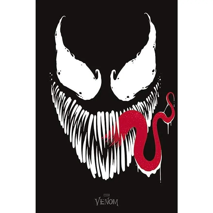 Venom - Face Poster Decor Wall Lightweight Thin