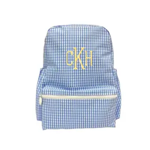 Blue Gingham Backpack