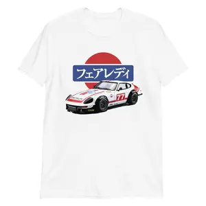 1975 Datsun 280z S30 Fairlady Z JDM Japanese Racer Short-Sleeve Unisex T-Shirt
