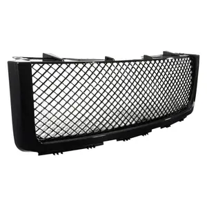 Spec D Tuning  Gloss Black Mesh Main Grille for 2007-2013 GMC Sierra 1500