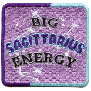 Big Sagittarius Energy Patch Constellation Zodiac Box Embroidered Iron On
