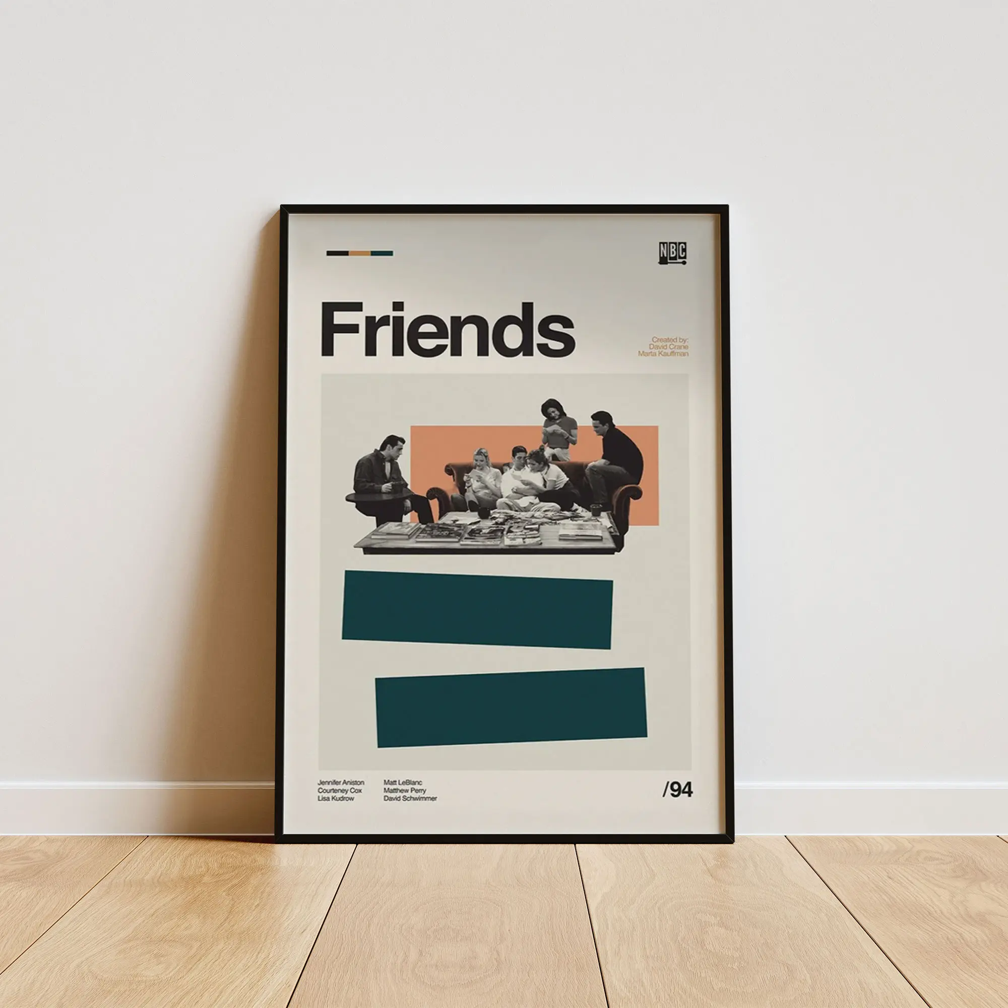 Friends Poster, Contemporary Wall Decor, Modern Home Aesthetic, Interior Decoration Print, Gift Idea