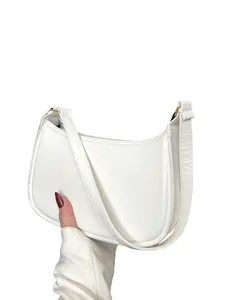 2026 Spring Summer New Women's Fashion Minimalist Shoulder Clutch, PU Leather Solid Color, Office Business Commute Bag