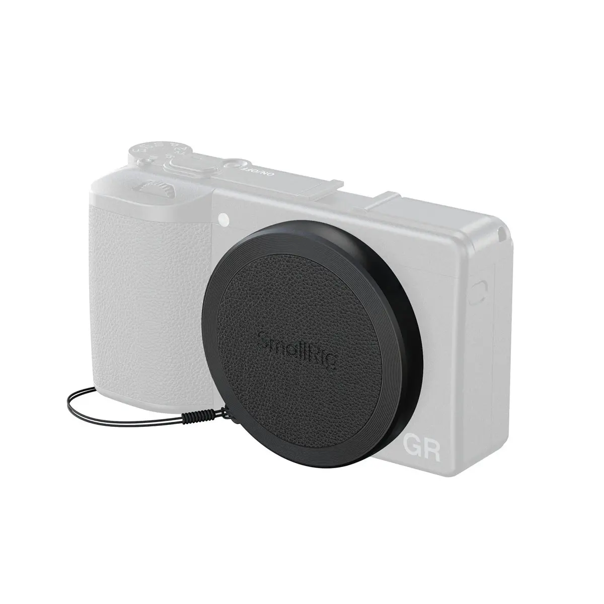 SmallRig Alloy Lens Cover & Lanyard Accessory for Ricoh GR IV Camera - Black, Heavy-Duty Lens Protection, Accessories