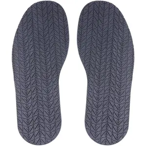 Shoe Bottom Full Sole Repair Replacement Anti-Slip Rubber, 4Mm Thickness 1 Pair (Black) MIIDII