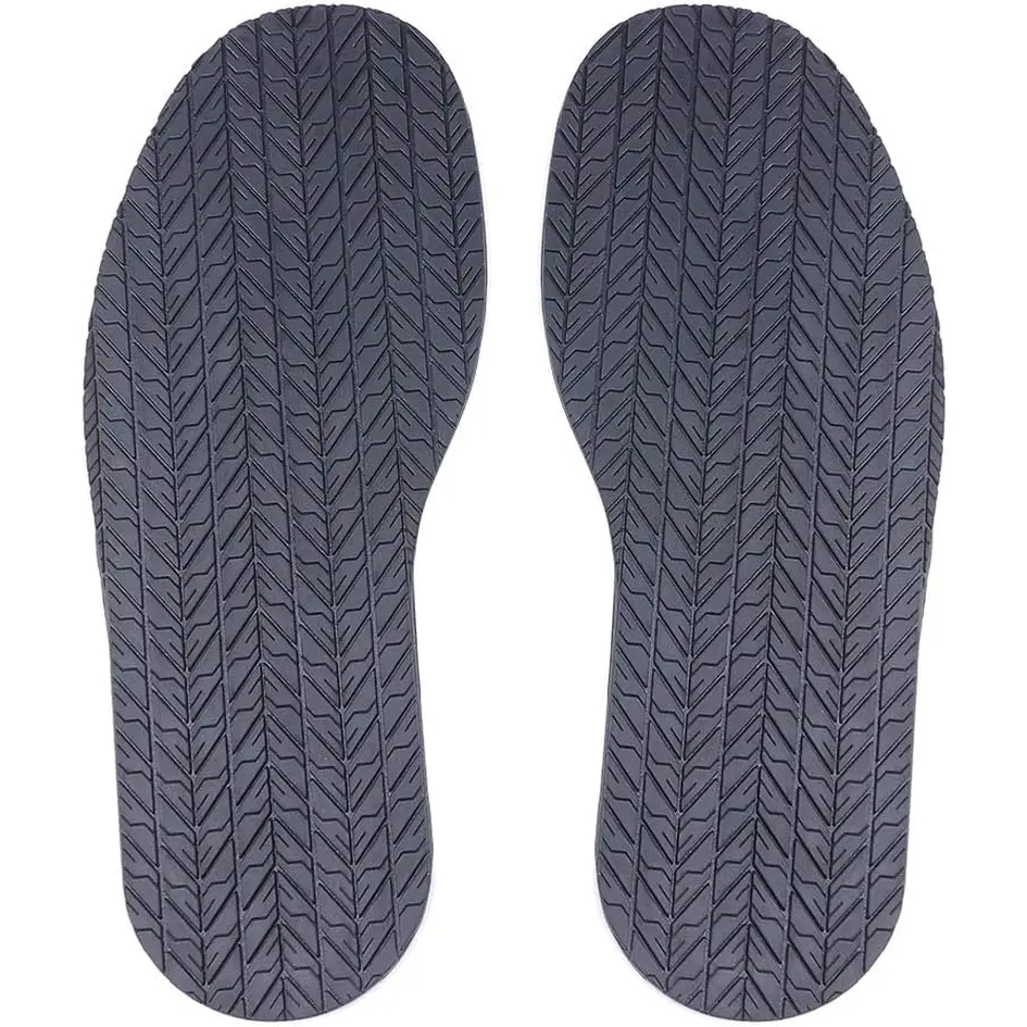Shoe Bottom Full Sole Repair Replacement Anti-Slip Rubber, 4Mm Thickness 1 Pair (Black) MIIDII