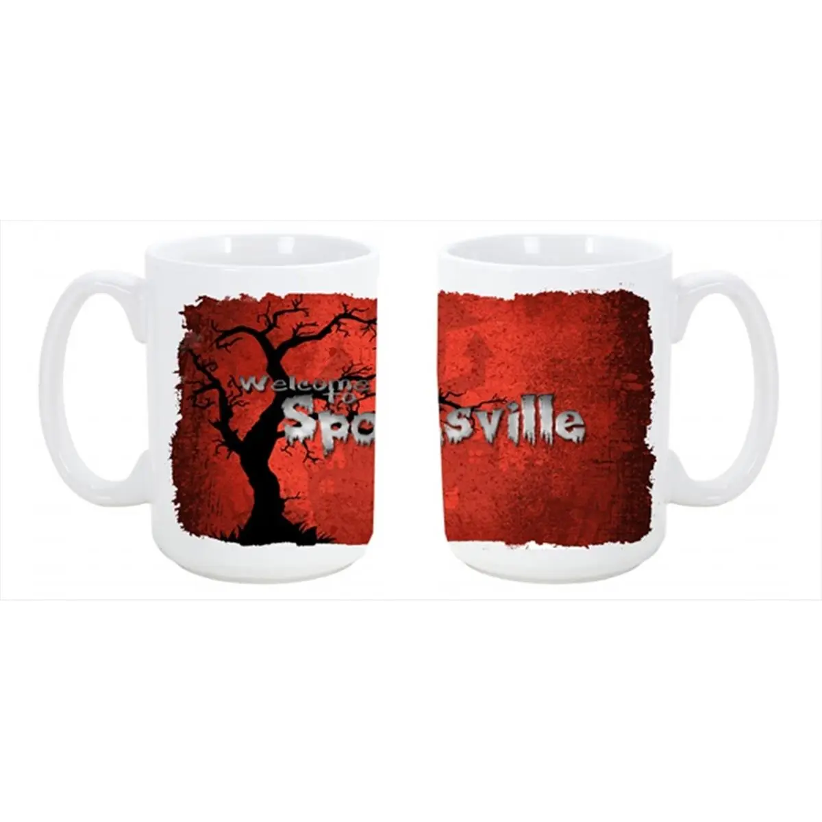 Welcome to Spooksville Halloween Dishwasher Safe Microwavable Ceramic Coffee Mug 15 oz.