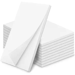 Note Pads 5.5x8.5 In, 10 Pack Blank Server Notepad, 50 Sheets Per Scratch Memo Pads for Grocery Shopping To Do Lists, Small White Paper for Writing Quick Notes Work Home Office