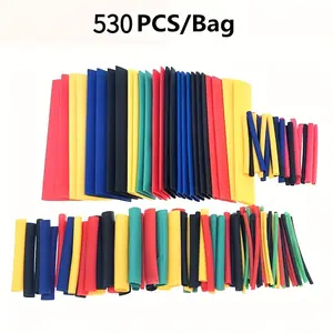 530pcs Heat Shrink Tubing Set, Durable Polyethylene Material, Multiple Sizes, Ideal for Electrical Connections & Home Wiring