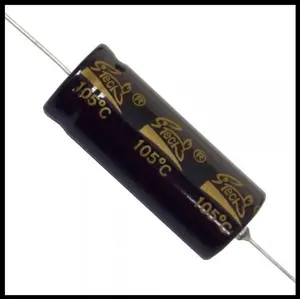 Axial Electrolytic Capacitor, Polarized, 100uF 100V, 105C, Tolerance ±20%