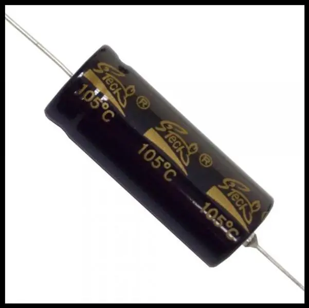 Axial Electrolytic Capacitor, Polarized, 100uF 100V, 105C, Tolerance ±20%