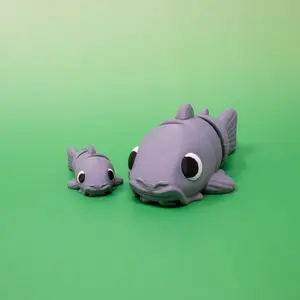 Pocket Pal Flexi Catfish Mini Articulating Fidget Figurine - Lightweight, Durable, Fun Sensory-Friendly Fidget for Stress Relief, Desk & Desk Display