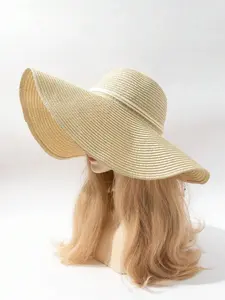 Large Brim Astronaut Theme Straw Hat, Lightweight Sun Hat, Easily Foldable Vacation Beach Sun Protection Cap, Wide Brim Design, Perfect Summer Accessory