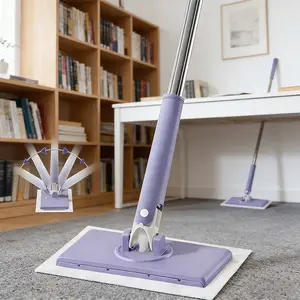 Multi-Functional Lazy Automatic Cloth Mop, Microfiber Face Towel Mop for Household Cleaning, Perfect for Bathroom, Kitchen & Home Daily Use (No Cloth Included)