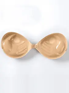 Silicone Adhesive Bra for Women, Invisible Push Up Breast Pads for Wedding Dresses, Breathable, Supportive and Casual Backless Lingerie, Underwear