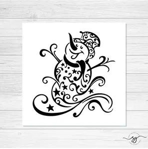 Snowman Decal Merry Christmas , window decal christmas, Winter Decal, Holiday DIY, Christmas Decal , Tumbler Decal, Car Decal,