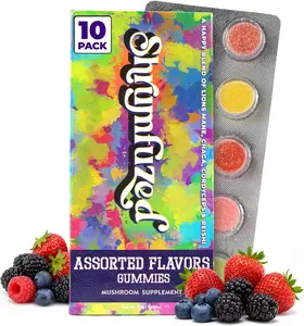 Shrumfuzed Mushroom Gummies | Nootropic Mushroom Supplement with Lion's Mane, Reishi, Cordyceps & Chaga | 10 Count, Assorted