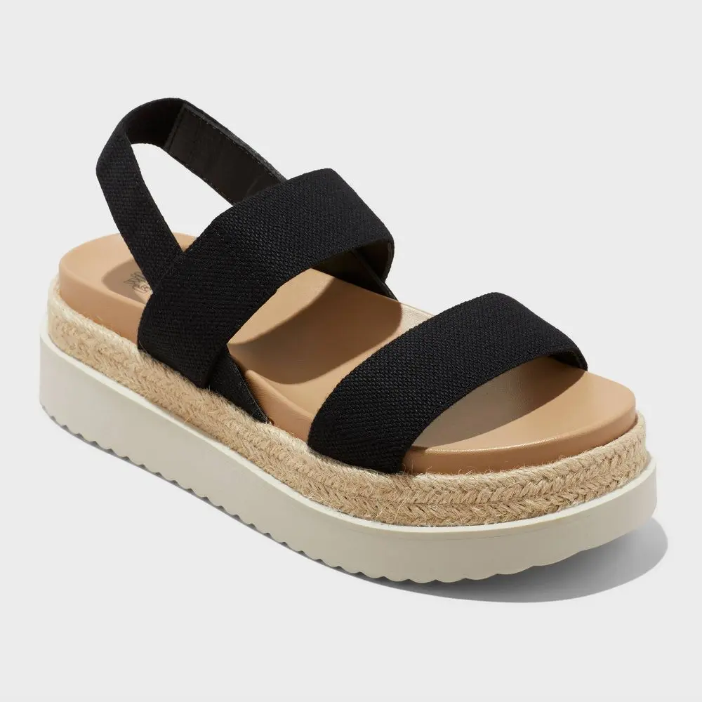Women's Elliot Stretch Strappy Platform Sandals - Wild Fable