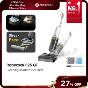 [SaleLink] Roborock F25 Series Wet Dry Vacuum Cleaner, Hot Air Drying & High temperature Self Cleaning, with 20000Pa, Edge Cleaning, Wet Mop Cleaner for Hard Floor, Cordless, Lightweight -Household Appliances (F25 GT) #GearUpForMemorialDay