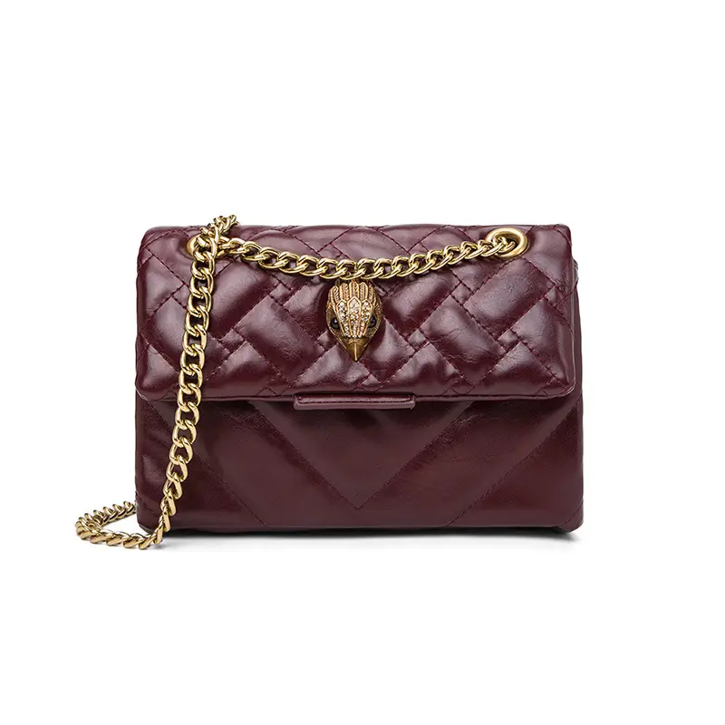 Kurt Geiger Women's Bag with Rhomboid Chain Shoulder Bag Crossbody Bag