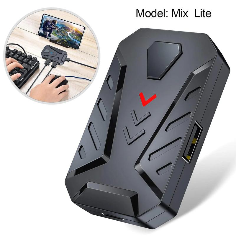 MOBIBLOOM 4-in-1 Mobile Game Keyboard for Android  - Wired Connection, Converter, F6 Keyboard, G2 Gaming Mouse, Ideal for Mobile Gaming，One-Handed Keyboard  Control