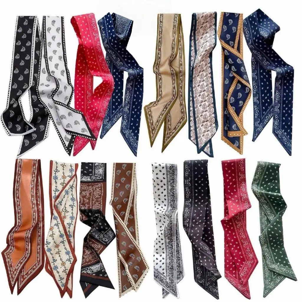 16 Pack Fashion Handbag Purse Scarves for Women Versatile Boho Head Scarf for Hair, Neck, Wrist, and Purse Accessories
