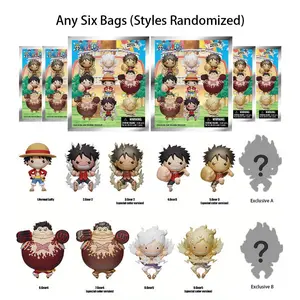 6PCS ONE PIECE ONE PIECE Series 4 Official License Blind Bags D. Luffy Tony Tony Joba Cute Anime Characters Mystery Blind Bags Random Characters Containing 2 Hidden Styles Exquisite Collectibles Surprise Bags