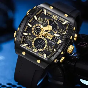 Fashion Men's Luxury Barrel-Shaped Waterproof Watch