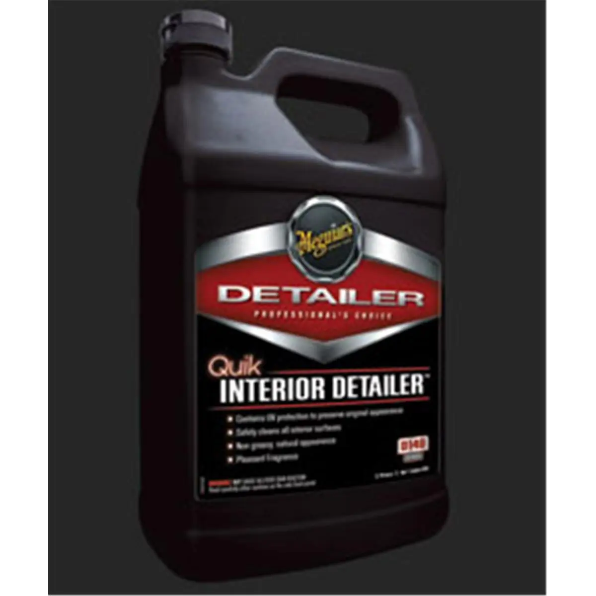 212 MAIN Meguiars D14901 Quik Interior Detailer - 1 Gal Automotive Spray-On Cleaner, UV Protection, Wipes Off to Clean Surfaces
