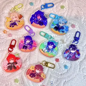 8 Ops (NOT COMBO 8) Genshin Donut Acrylic Keychains